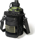 64 Oz Insulated Water Bottle with Sleeve for Outdoor Activities