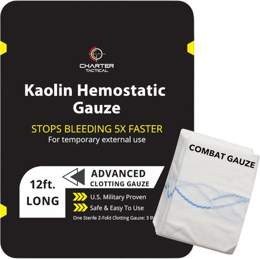 Combat Gauze - Stop The Bleed Fast! - 3 x 12.5'