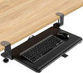 Adjustable Keyboard Tray Under Desk 25.5x13.7 - Smooth Slide Keyboard