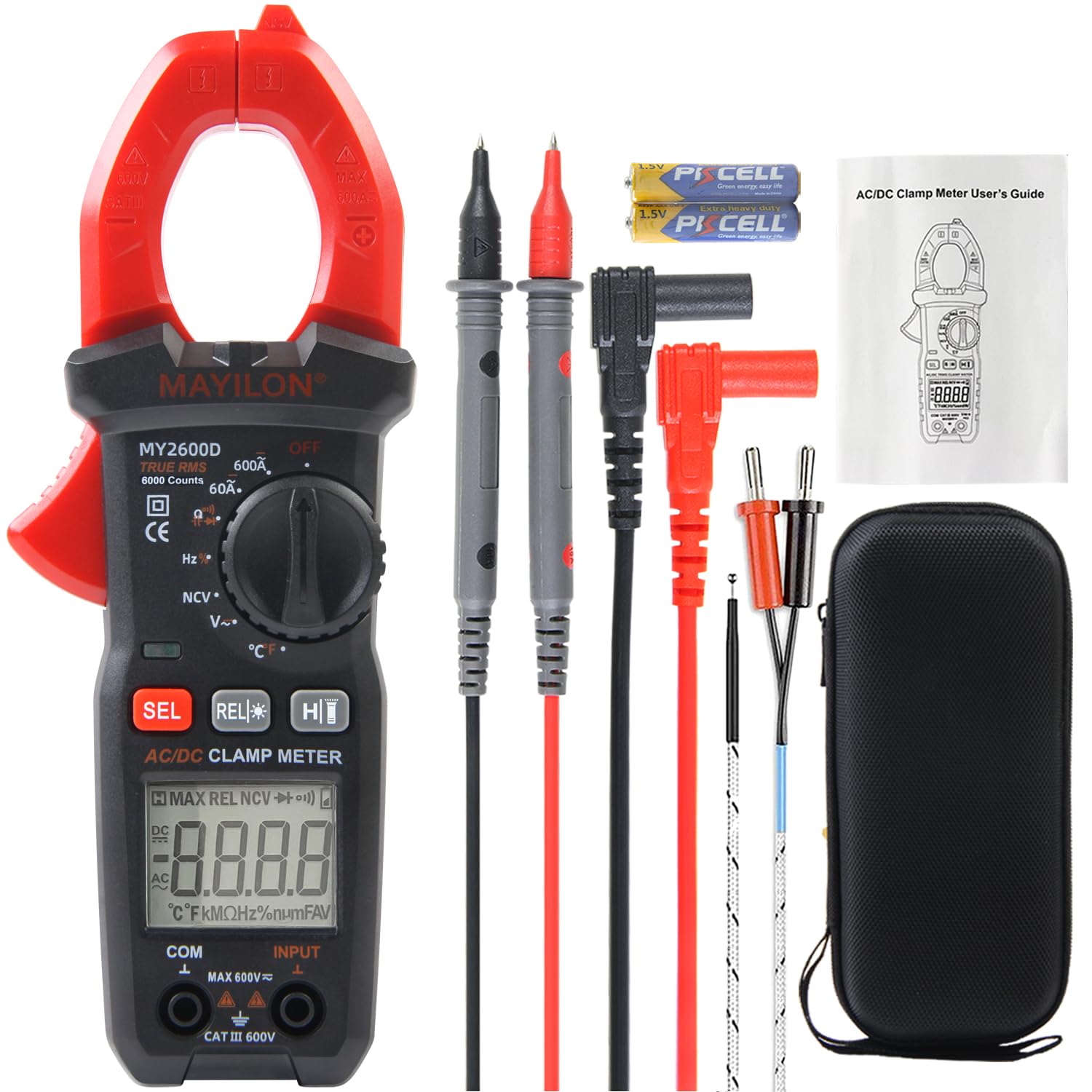 Digital Clamp Meter for Accurate AC/DC Measurements and Safety