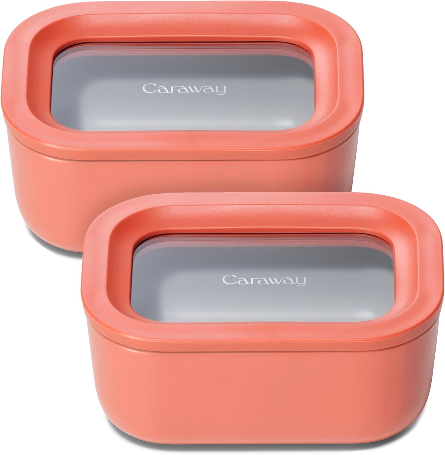 Caraway 2pc Glass Food Storage Set - Compact & Non-Toxic