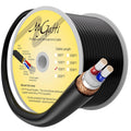 Bulk XLR Microphone Cable 150 ft Raw DIY Spool - Heavy Duty Balanced
