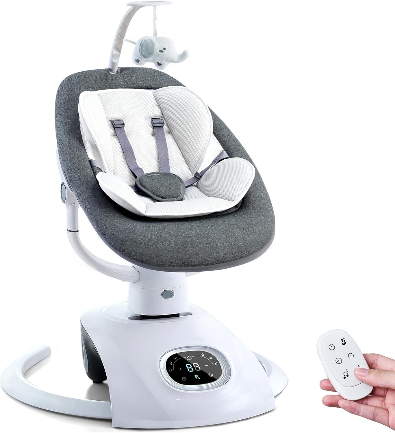 Electric Baby Swing for Infants with Remote Control and Music