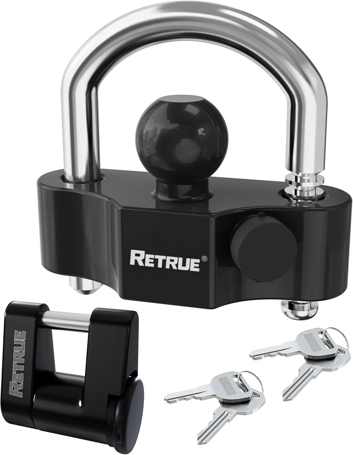 RETRUE Heavy Duty Coupler Lock Set for Trailer Security Needs
