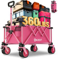Collapsible Wagon Cart Foldable - Heavy Duty 360LB Utility Wagon