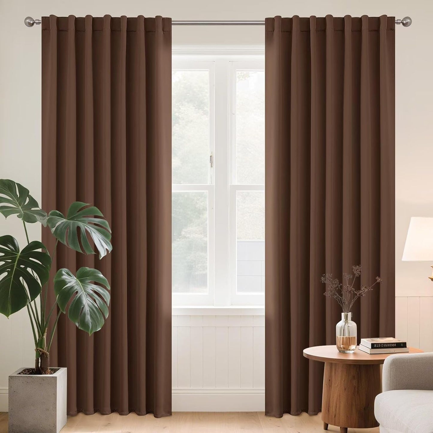 Joydeco Blackout Curtains 96 Inches Long for Bedroom and Living Room