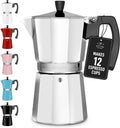 Zulay Moka Pot Stovetop Espresso Maker - Leak-Proof, 12-Cup