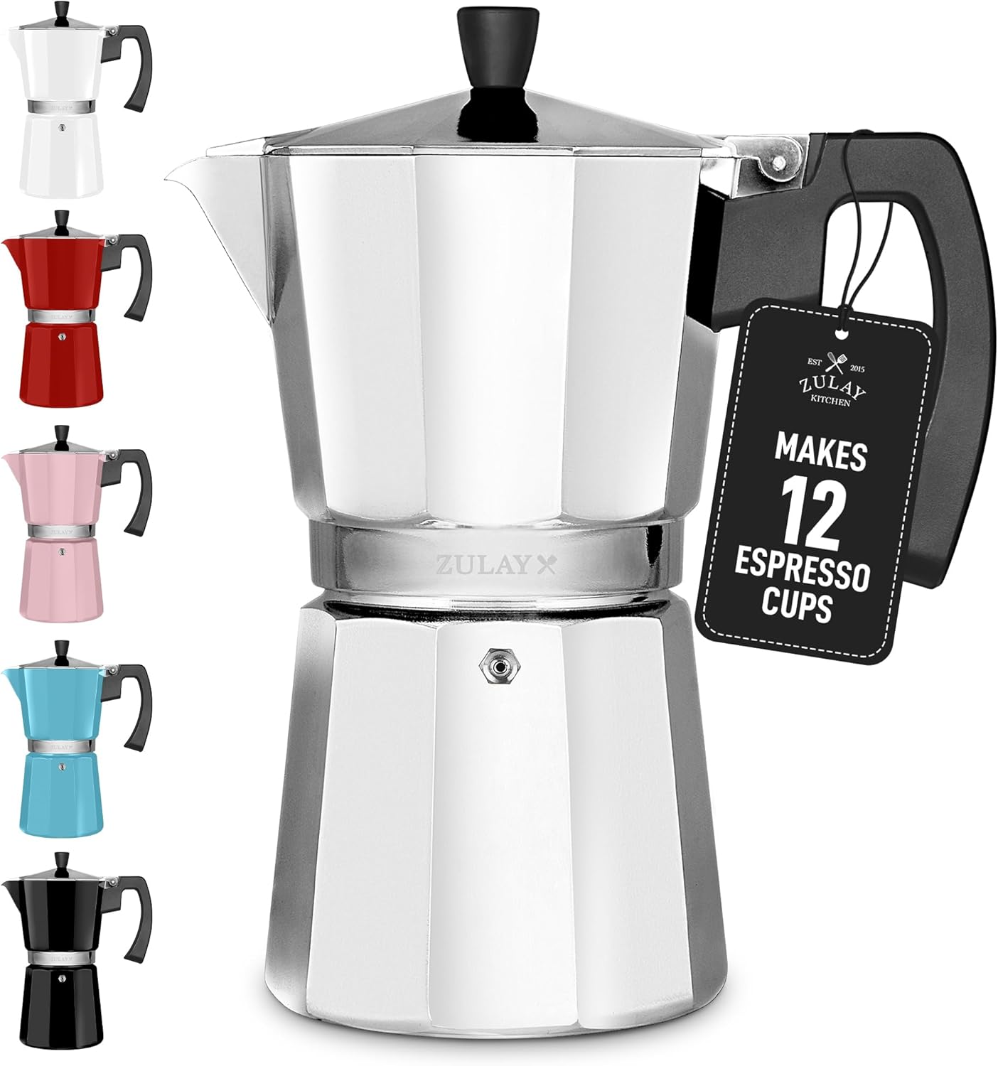 Zulay Moka Pot Espresso Maker for Authentic Cuban & Italian Coffee