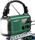Emergency Crank Radio 20000mAh Portable Weather Radio - Long-Run Power