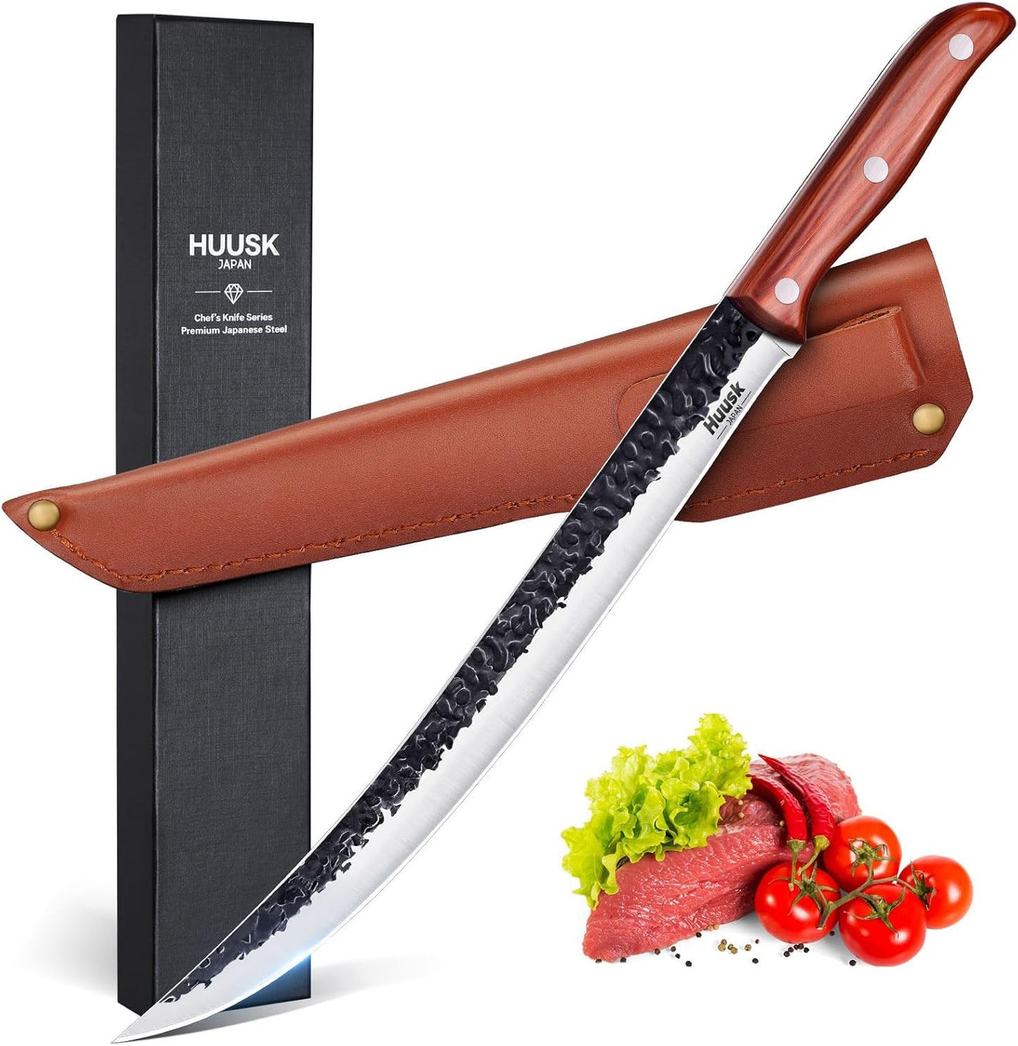 Huusk Carving Knife for Meat - High Carbon Steel 11.5 Inch