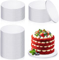 Bokon 50 Pack 10 in Round Cake Drums - Sturdy Corrugated Bases