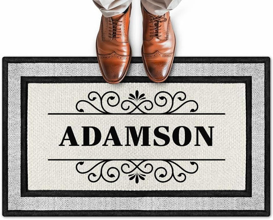 Personalized Doormat with Heavy Duty Anti-Slip Backing for Home