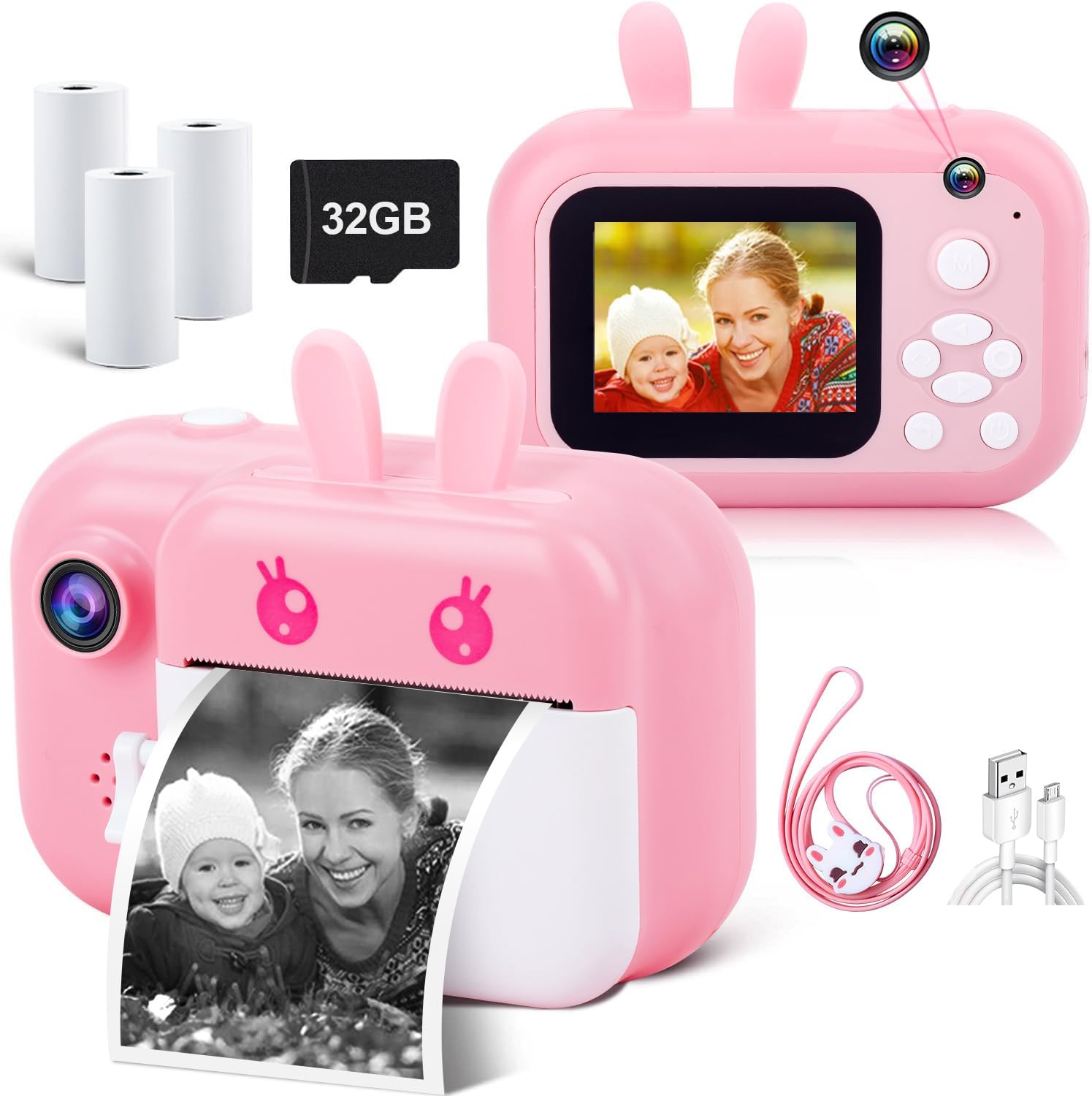 MINIBEAR Instant Print Kids Camera - Magical Memories!