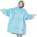 Wearable Blanket Hoodie for Kids Teens - Soft Sherpa Comfort
