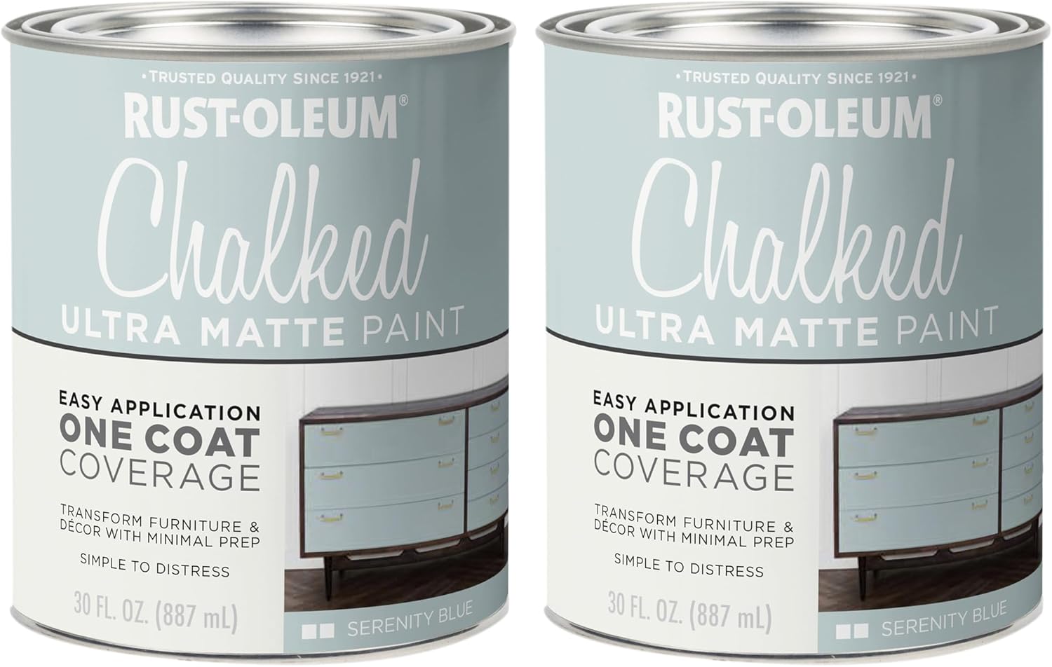 Rust-Oleum Serenity Blue Chalked Ultra Matte Paint for DIY Projects