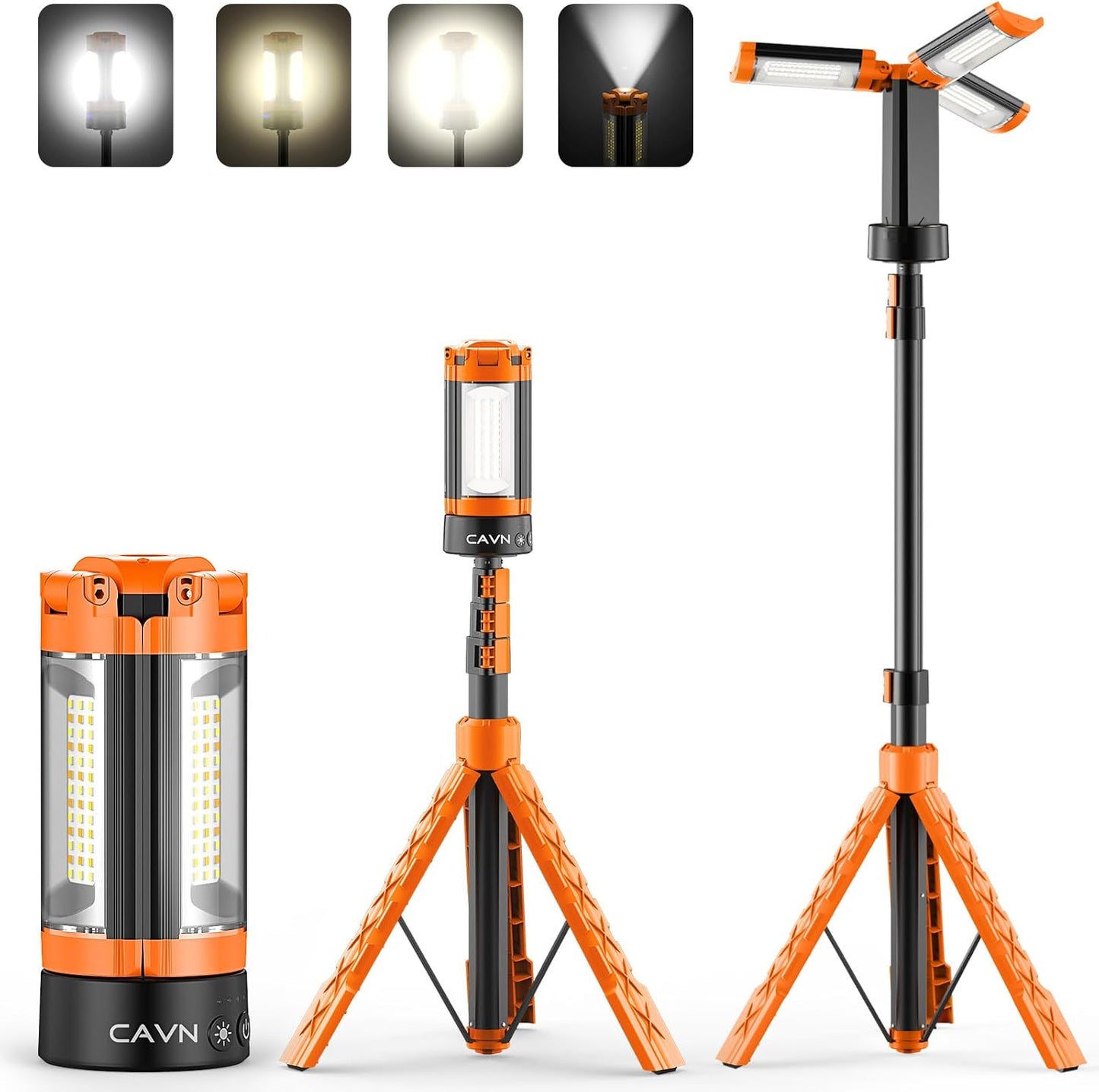 CAVN Rechargeable 10000mAh Camping Lights with Stand for Outdoors