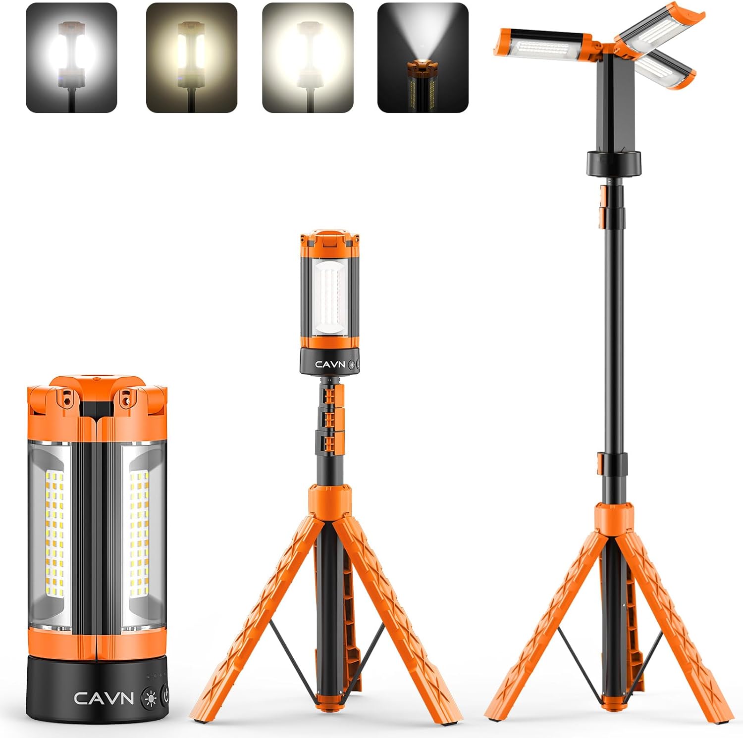 CAVN Rechargeable 10000mAh Camping Lights with Stand for Outdoors