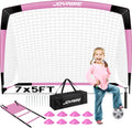 Kids Soccer Goals for Backyard Set 7x5 ft Pop Up Nets - Portable