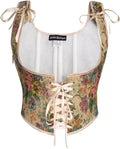 Scarlet Darkness Women Renaissance Underbust Corset Top - Floral