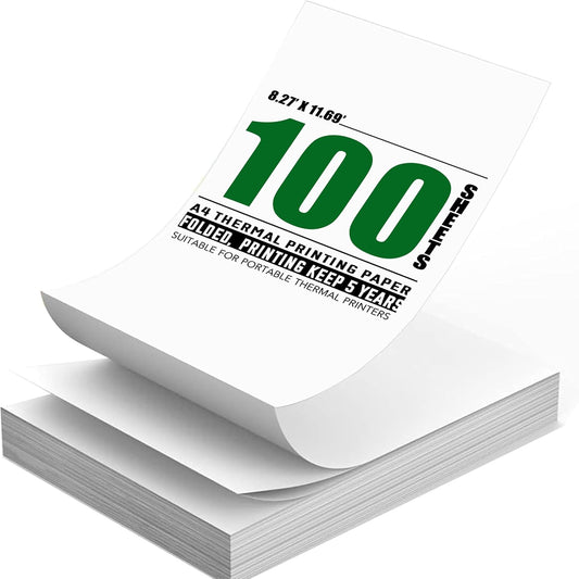 Portable Printer Thermal Paper Pack - No Ink Needed! Perfect for Travel & Home
