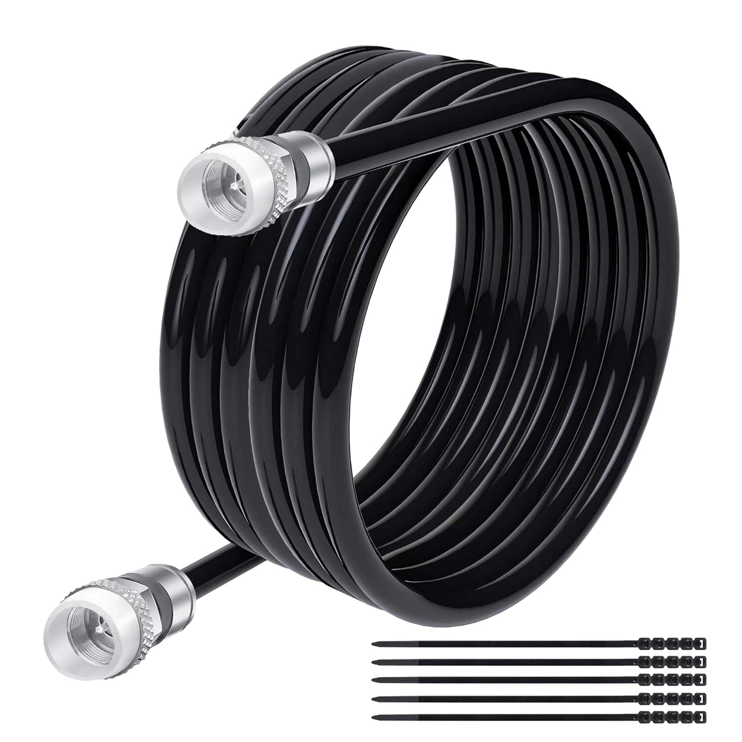 Elecan RG6 Coaxial Cable 250 Feet for Indoor and Outdoor Use