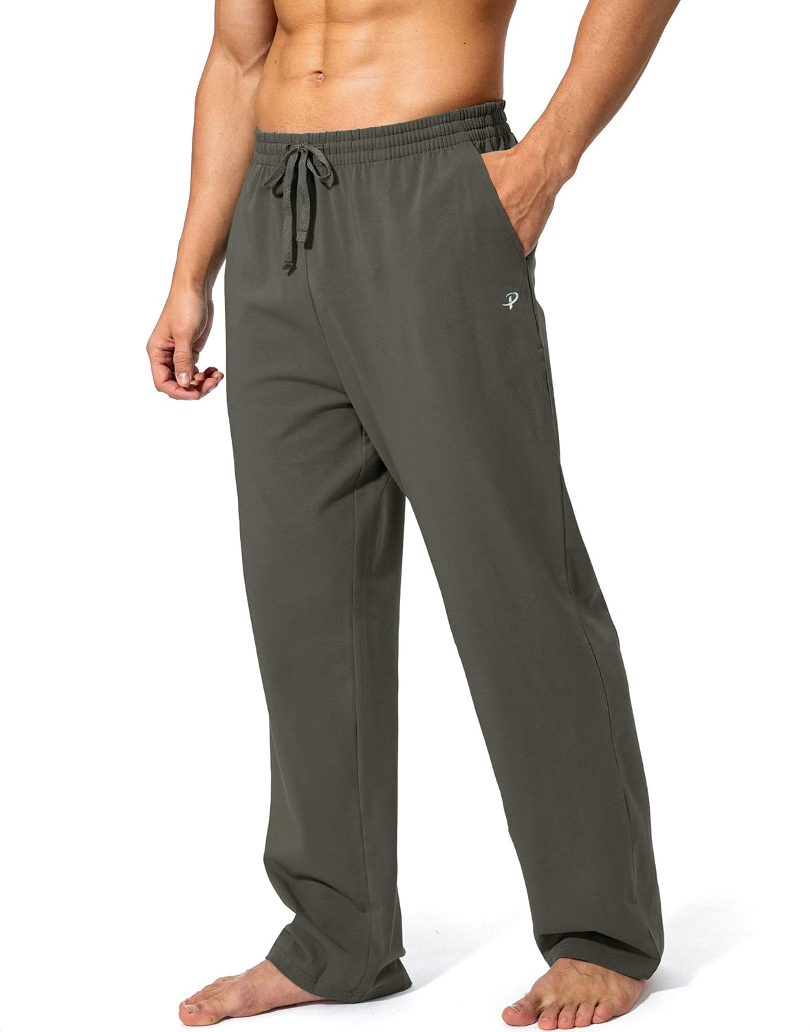 Pudolla Men's Cotton Yoga Sweatpants for Comfort and Style