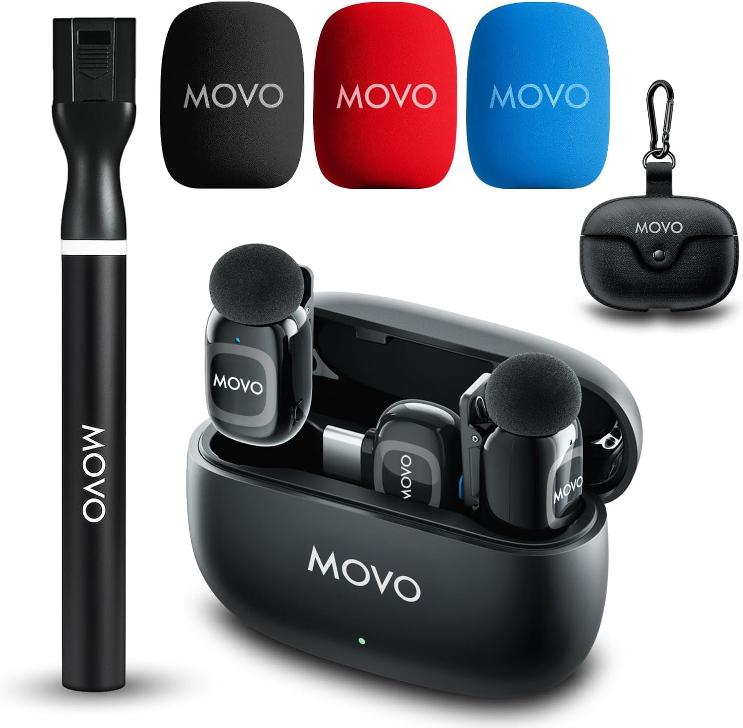 Movo NanoMic Dual USB-C Wireless Microphone for iPhone