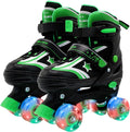 Kids Roller Skates for Boys Girls 4 Size Adjustable with Light Up