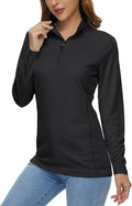 Women's Long Sleeve 1/4 Zip UPF50+ Rash Guard - Quick Dry Performance