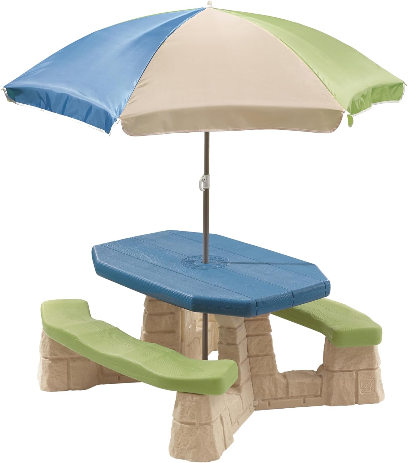 Step2 Naturally Playful Kids Picnic Table with Umbrella for Fun