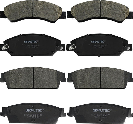 SIPAUTEC Carbon Fiber Ceramic Brake Pads for GMC Vehicles