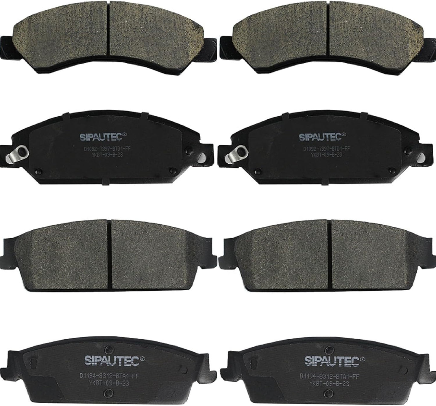 SIPAUTEC Front & Rear Ceramic Brake Pads for Escalade & Silverado