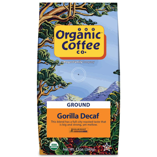 Organic Gorilla Decaf Ground Coffee - USDA Organic
