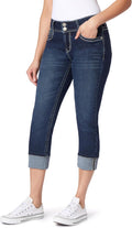WallFlower Luscious Curvy 23.5 Mid-Rise Cropped Jeans for Women be