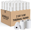 2 1/4 X 85 Thermal Paper Rolls 50-Pack - Reliable Receipt Paper