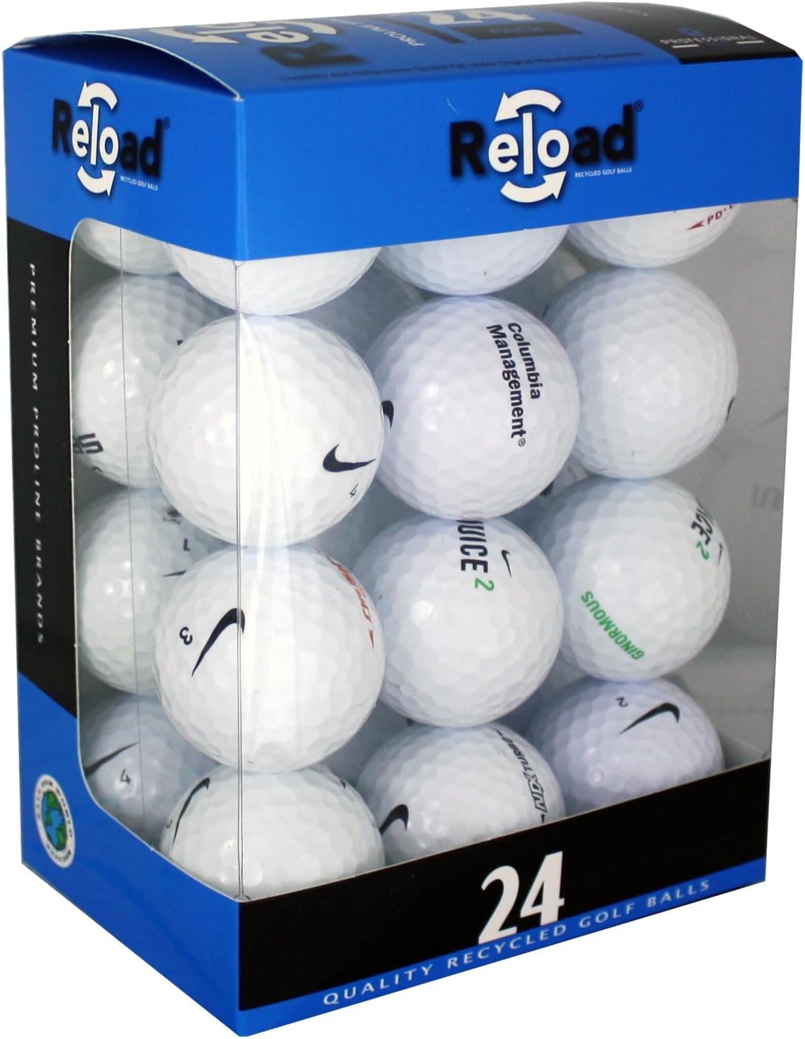 24-Pack Nike White Reload Golf Balls - Recycled Eco-Friendly