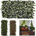 Green-Verdant Expandable Faux Ivy Privacy Screen for Balcony