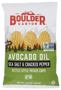 Boulder Canyon Avocado Oil Cut Sea Salt & Cracked Pepper Potato Chips
