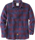 Dubinik Flannel Shirt for Men Plaid Button Down Long Sleeve - Cozy If