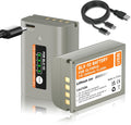 BLX-1 Replacement Battery 2 Pack for Olympus OM-1 - USB-C Fast