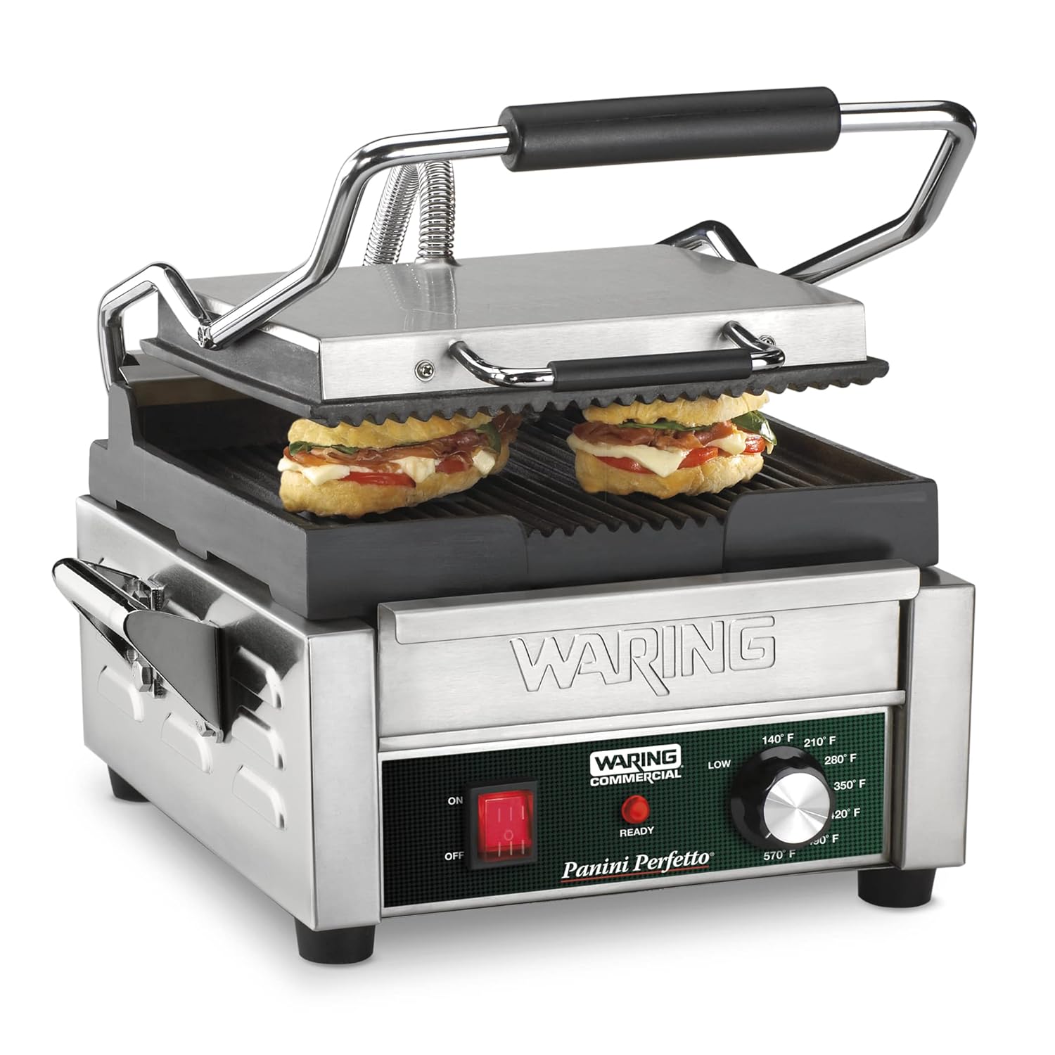 Waring Compact Panini Grill - Perfectly Pressed Sandwiches