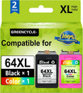 greencycle Remanufactured High Yield HP 64 XL Ink Set - Savings