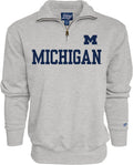 Blue 84 Men's Quarter Zip Sweatshirt - Soft Michigan Pride