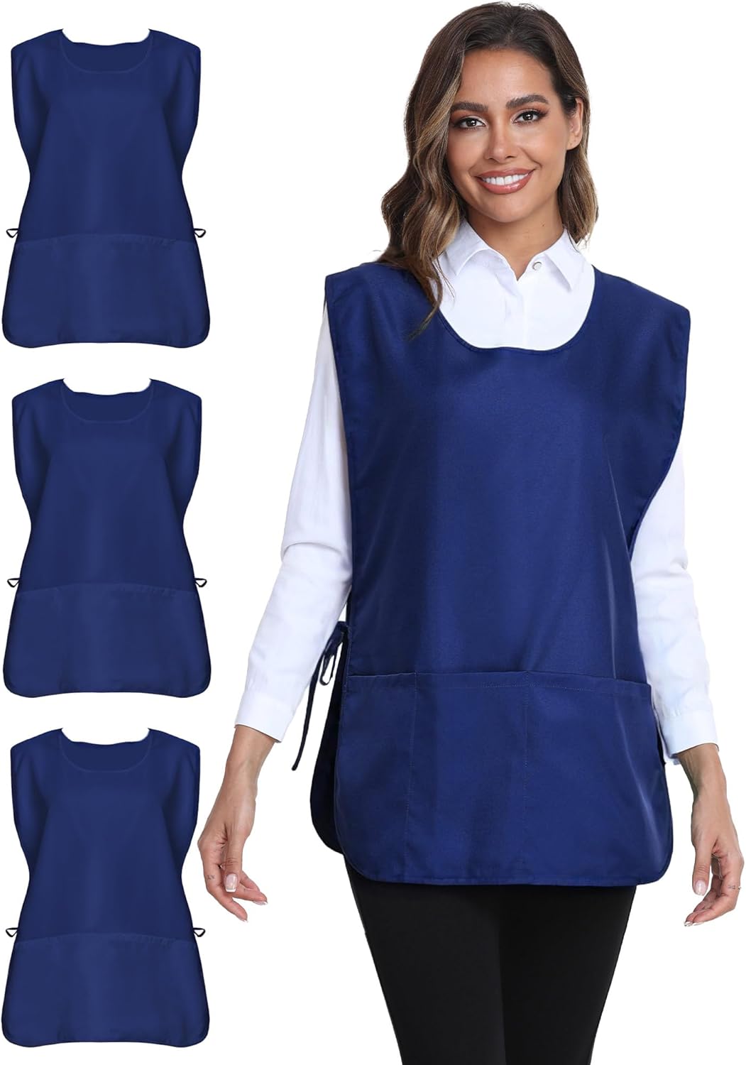 Argstar Unisex Waterdrop Cobbler Apron with 3 Pockets for All Uses