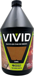 CC Concrete Coatings Vivid Acid Stain for Concrete - Caramel 1-Gallon