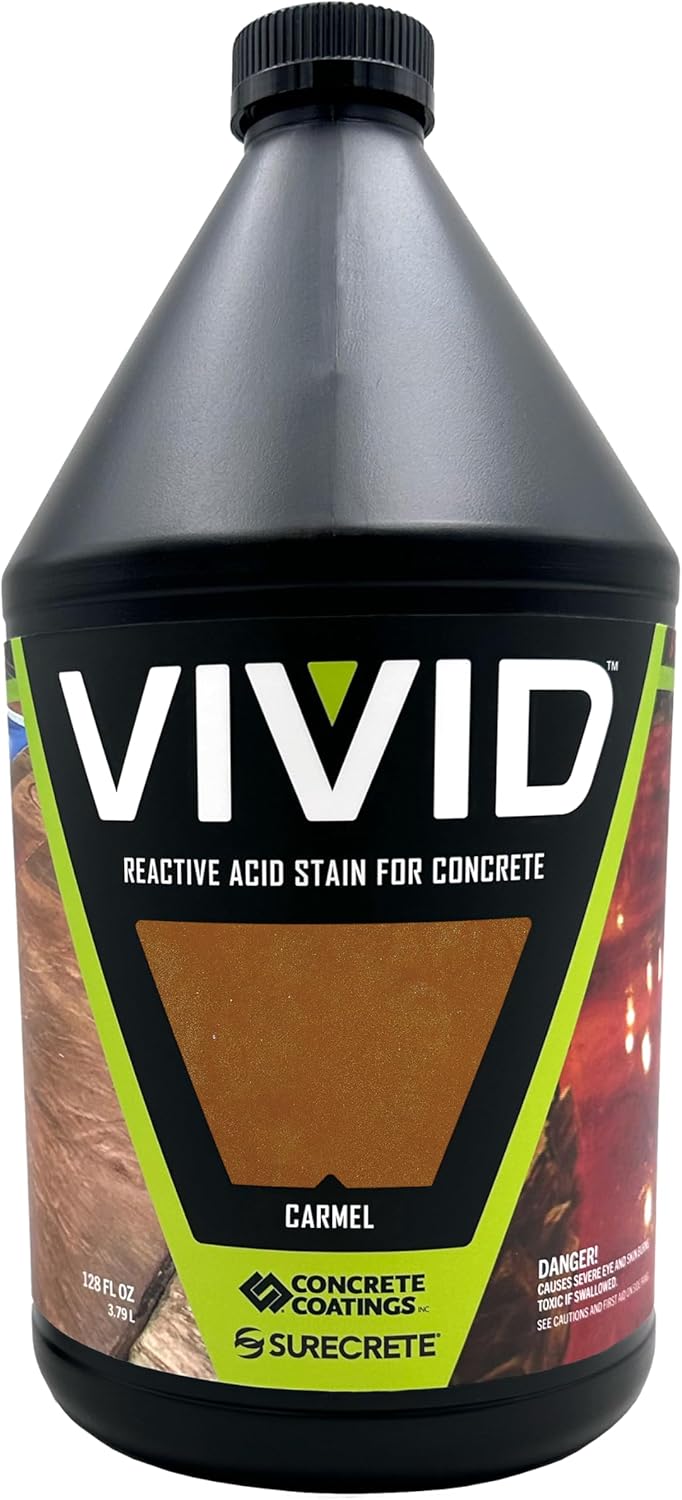 Vivid Acid Stain for Concrete in Caramel - Elegant & Durable Finish