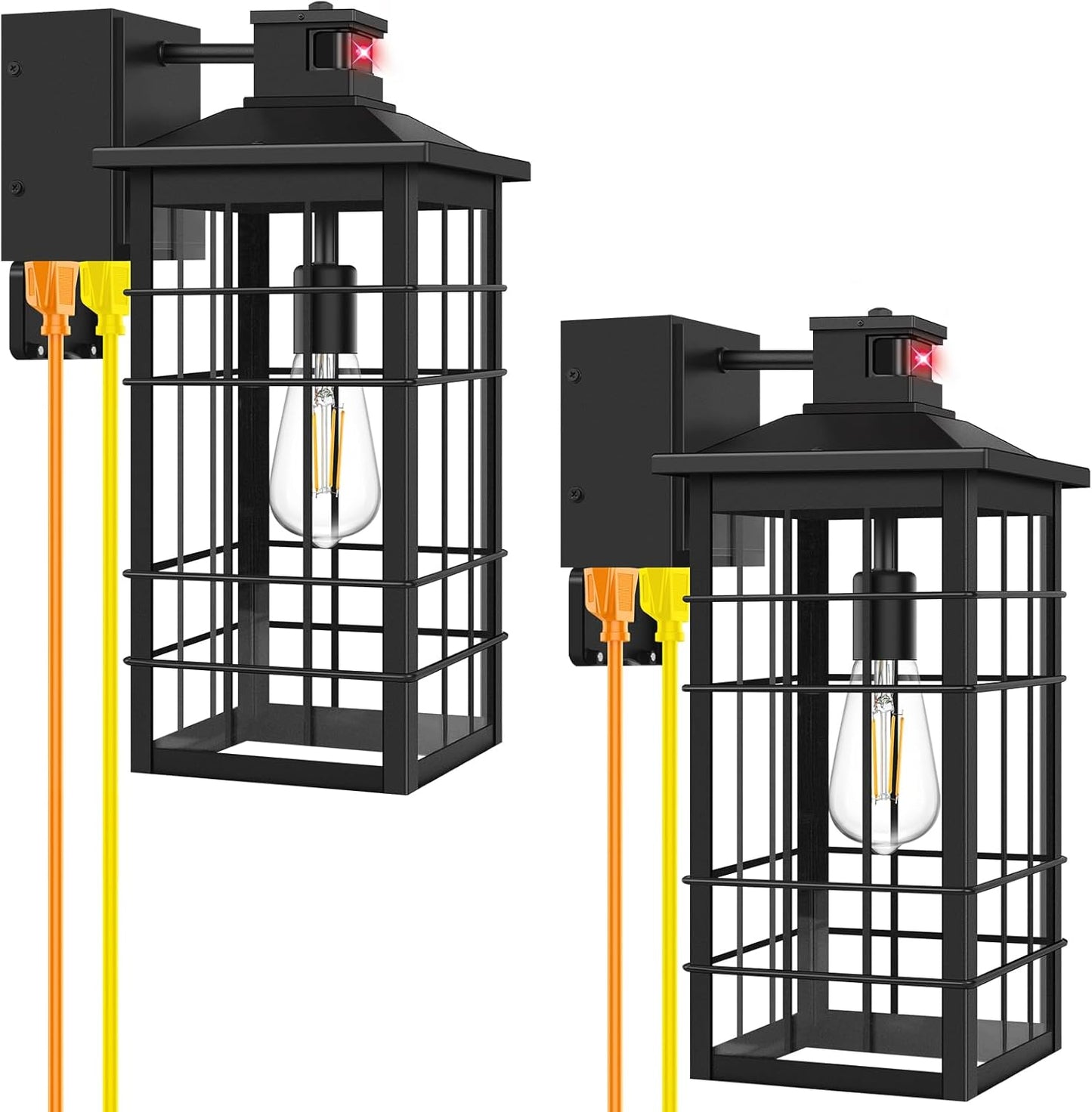 18inch Large Motion Sensor Porch Lights with GFCI Outlets