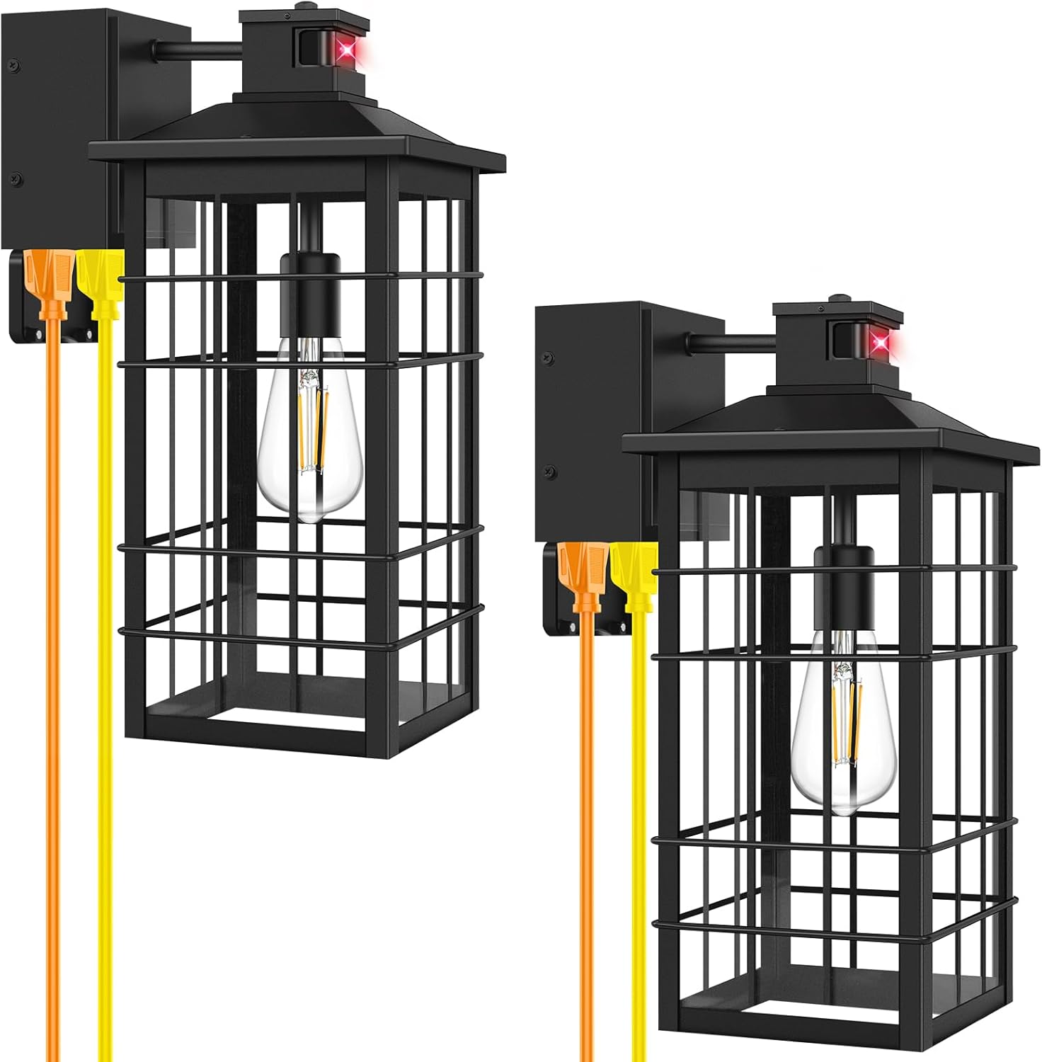 18inch Large Motion Sensor Porch Lights with GFCI Outlets