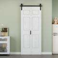 24 in x 84 in 6-Panel Bifold Barn Door - Space-Saving Closet Solution