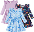 Toddler Girls 3-Pack Cotton Blend Dresses - Soft, Printed Sets